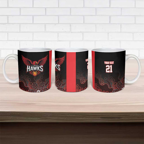 Basketball Custom Illawarra Ceramic Mug Simple Australian Dot Art - Aussie Hoodie