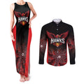 Basketball Custom Illawarra Couples Matching Tank Maxi Dress and Long Sleeve Button Shirt Simple Australian Dot Art - Aussie Hoodie