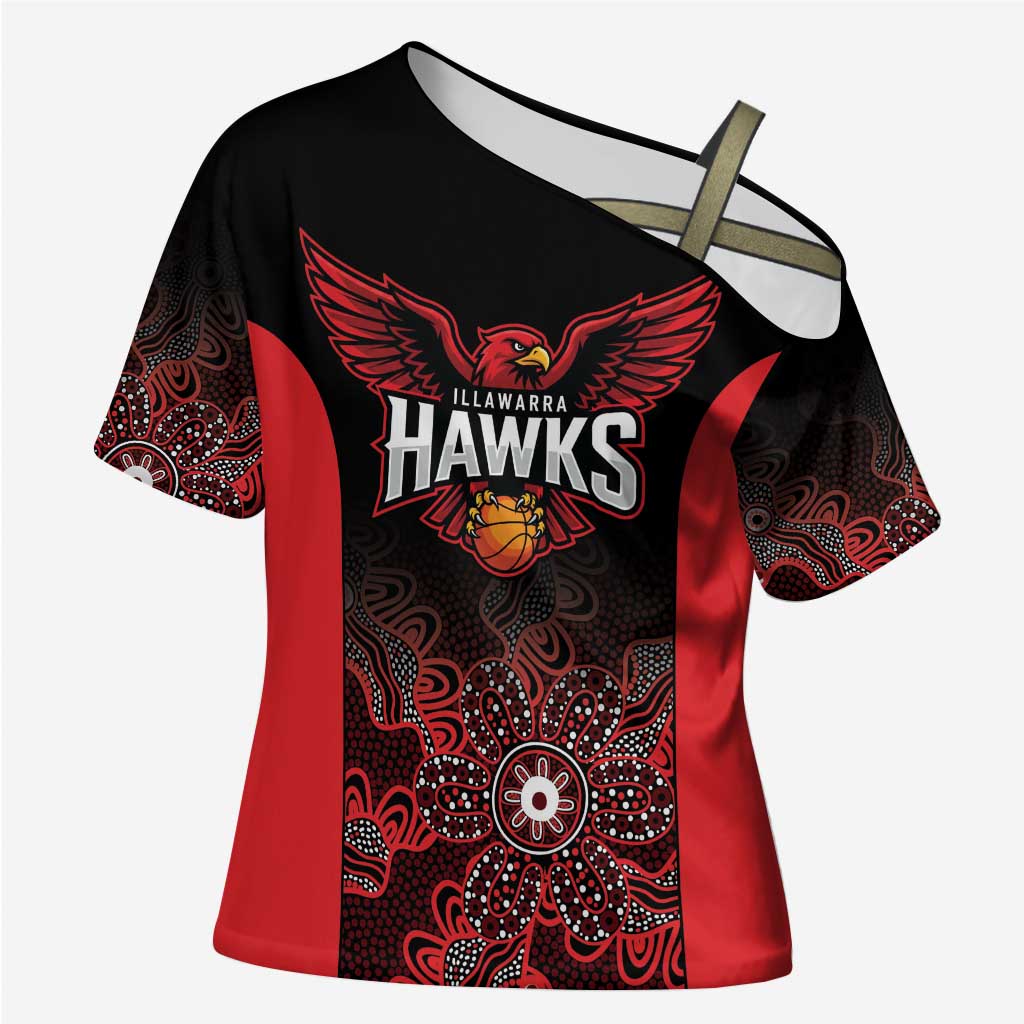 Basketball Custom Illawarra Cross Shoulder Shirt Simple Australian Dot Art - Aussie Hoodie