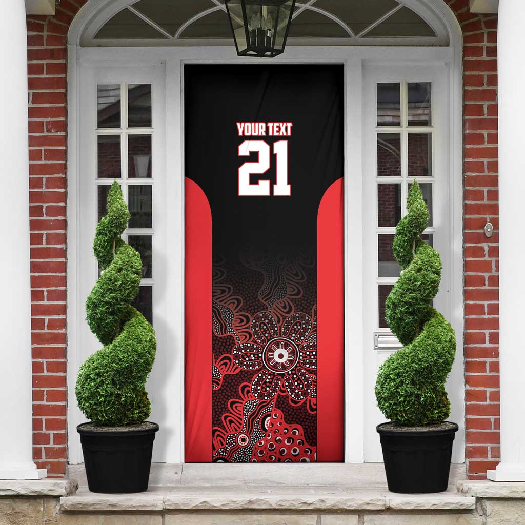 Basketball Custom Illawarra Door Cover Simple Australian Dot Art - Aussie Hoodie
