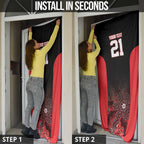 Basketball Custom Illawarra Door Cover Simple Australian Dot Art - Aussie Hoodie