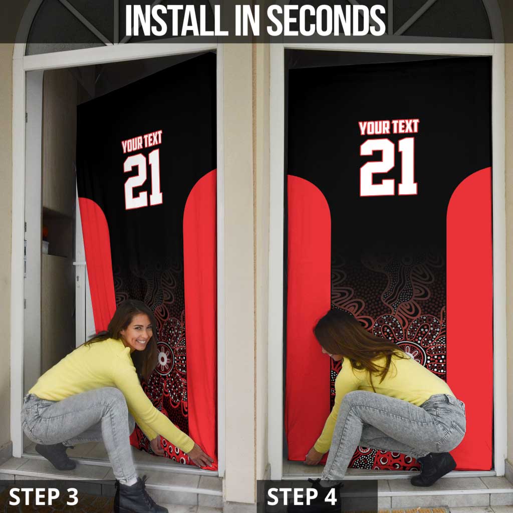 Basketball Custom Illawarra Door Cover Simple Australian Dot Art - Aussie Hoodie