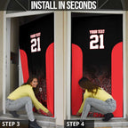 Basketball Custom Illawarra Door Cover Simple Australian Dot Art - Aussie Hoodie