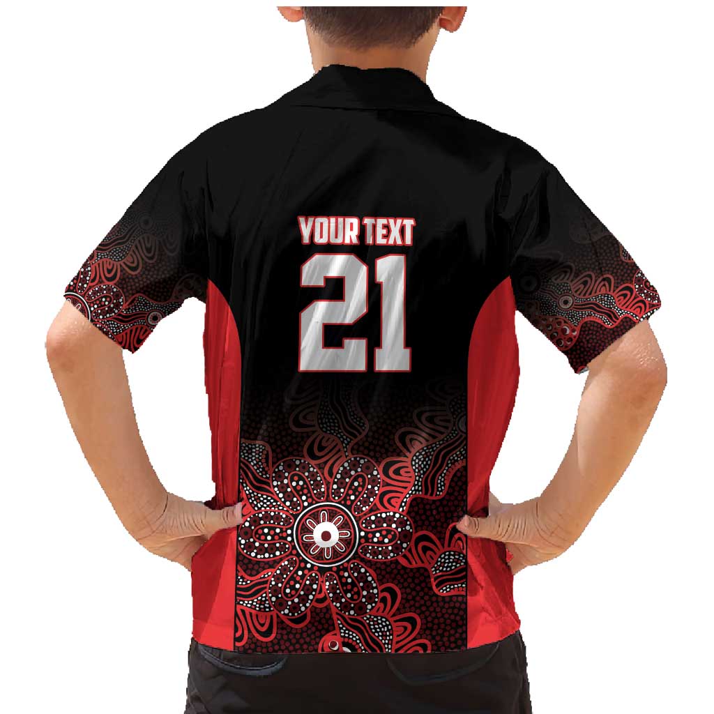 Basketball Custom Illawarra Family Matching Mermaid Dress and Hawaiian Shirt Simple Australian Dot Art - Aussie Hoodie