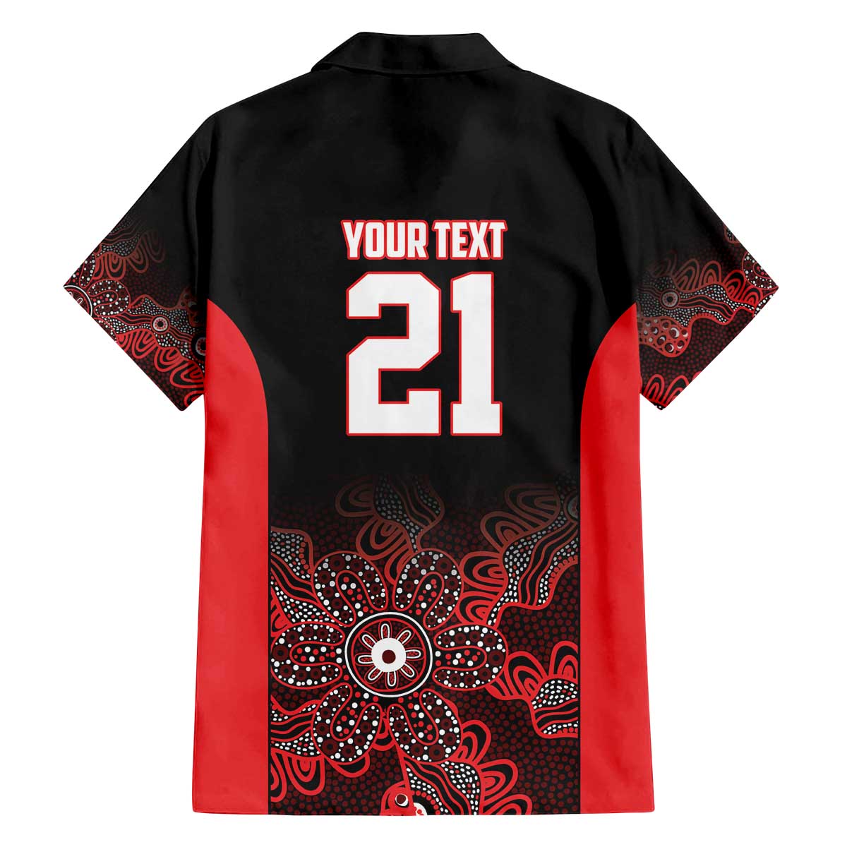 Basketball Custom Illawarra Family Matching Off The Shoulder Long Sleeve Dress and Hawaiian Shirt Simple Australian Dot Art - Aussie Hoodie