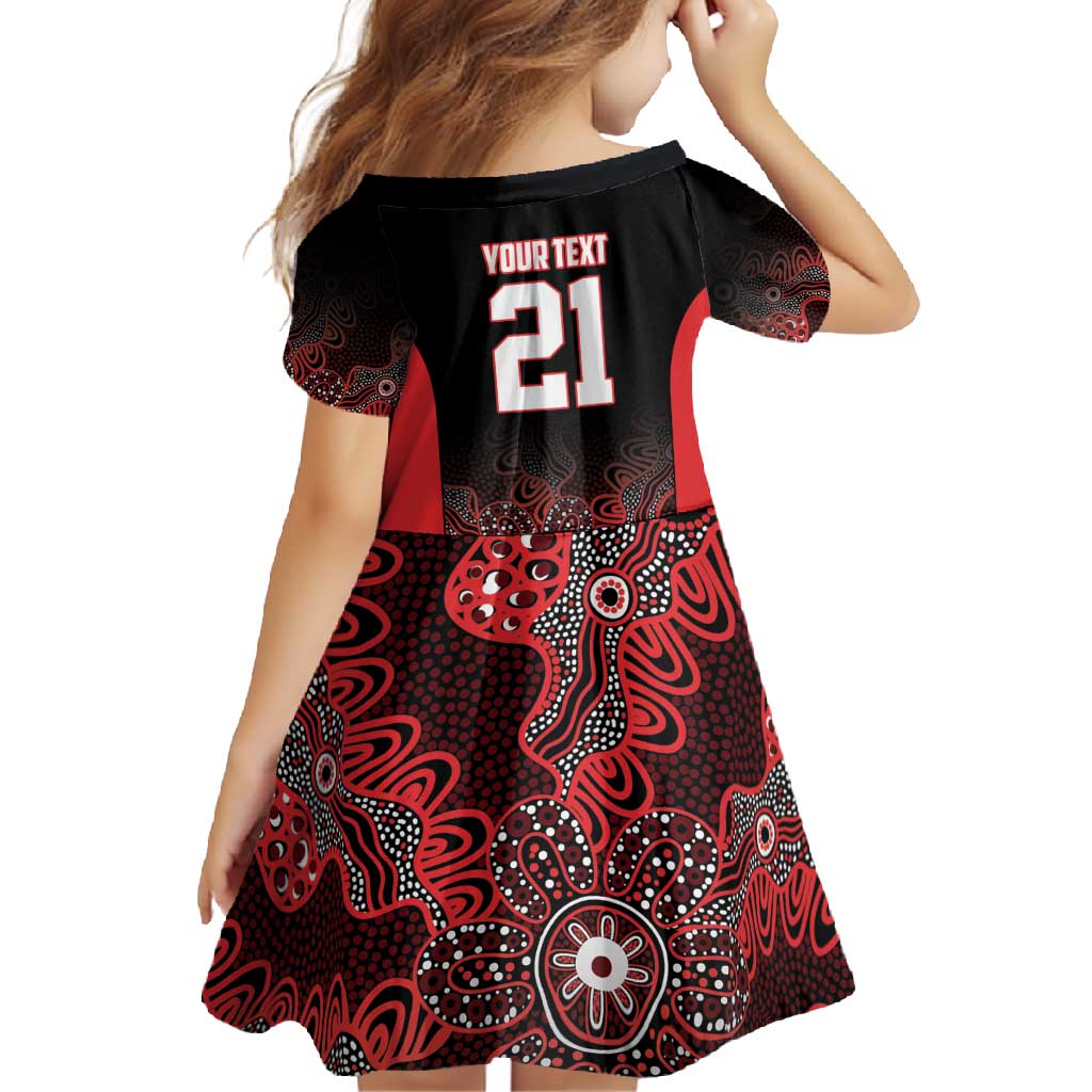 Basketball Custom Illawarra Family Matching Summer Maxi Dress and Hawaiian Shirt Simple Australian Dot Art - Aussie Hoodie