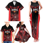Basketball Custom Illawarra Family Matching Tank Maxi Dress and Hawaiian Shirt Simple Australian Dot Art - Aussie Hoodie