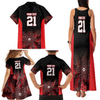 Basketball Custom Illawarra Family Matching Tank Maxi Dress and Hawaiian Shirt Simple Australian Dot Art - Aussie Hoodie