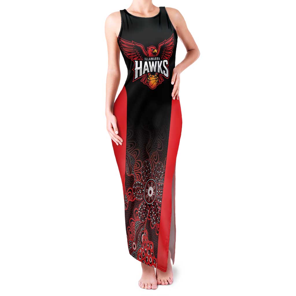 Basketball Custom Illawarra Family Matching Tank Maxi Dress and Hawaiian Shirt Simple Australian Dot Art - Aussie Hoodie