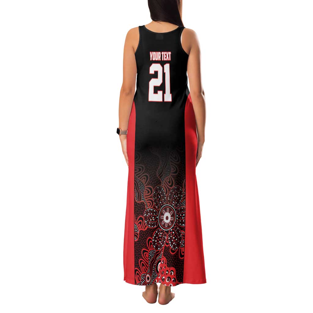Basketball Custom Illawarra Family Matching Tank Maxi Dress and Hawaiian Shirt Simple Australian Dot Art - Aussie Hoodie