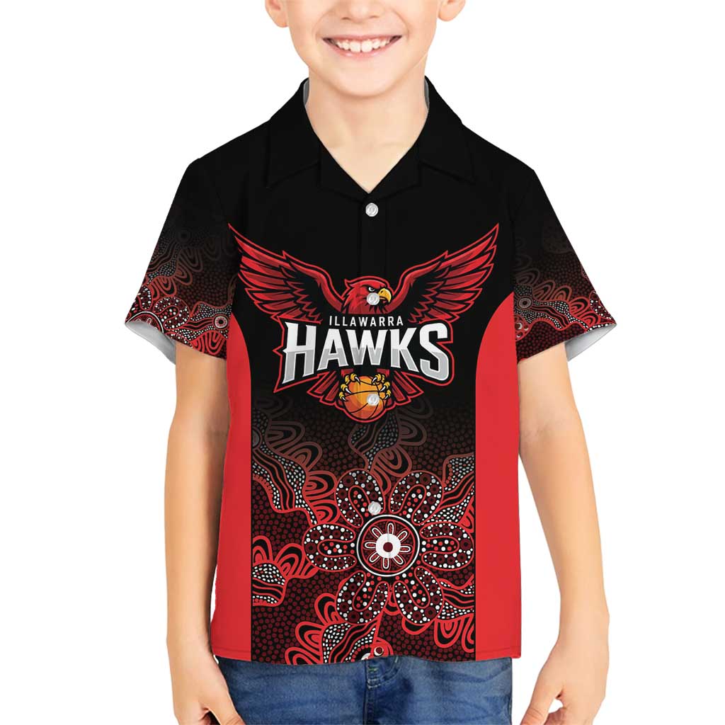 Basketball Custom Illawarra Family Matching Tank Maxi Dress and Hawaiian Shirt Simple Australian Dot Art - Aussie Hoodie