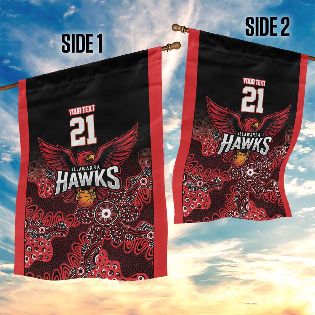 Basketball Custom Illawarra Garden Flag Simple Australian Dot Art - Aussie Hoodie