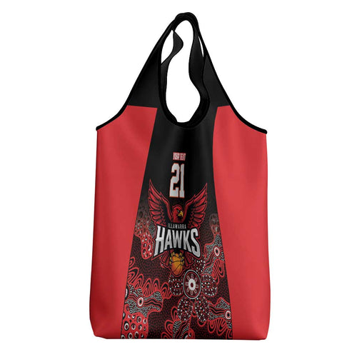 Basketball Custom Illawarra Grocery Bag Simple Australian Dot Art - Aussie Hoodie