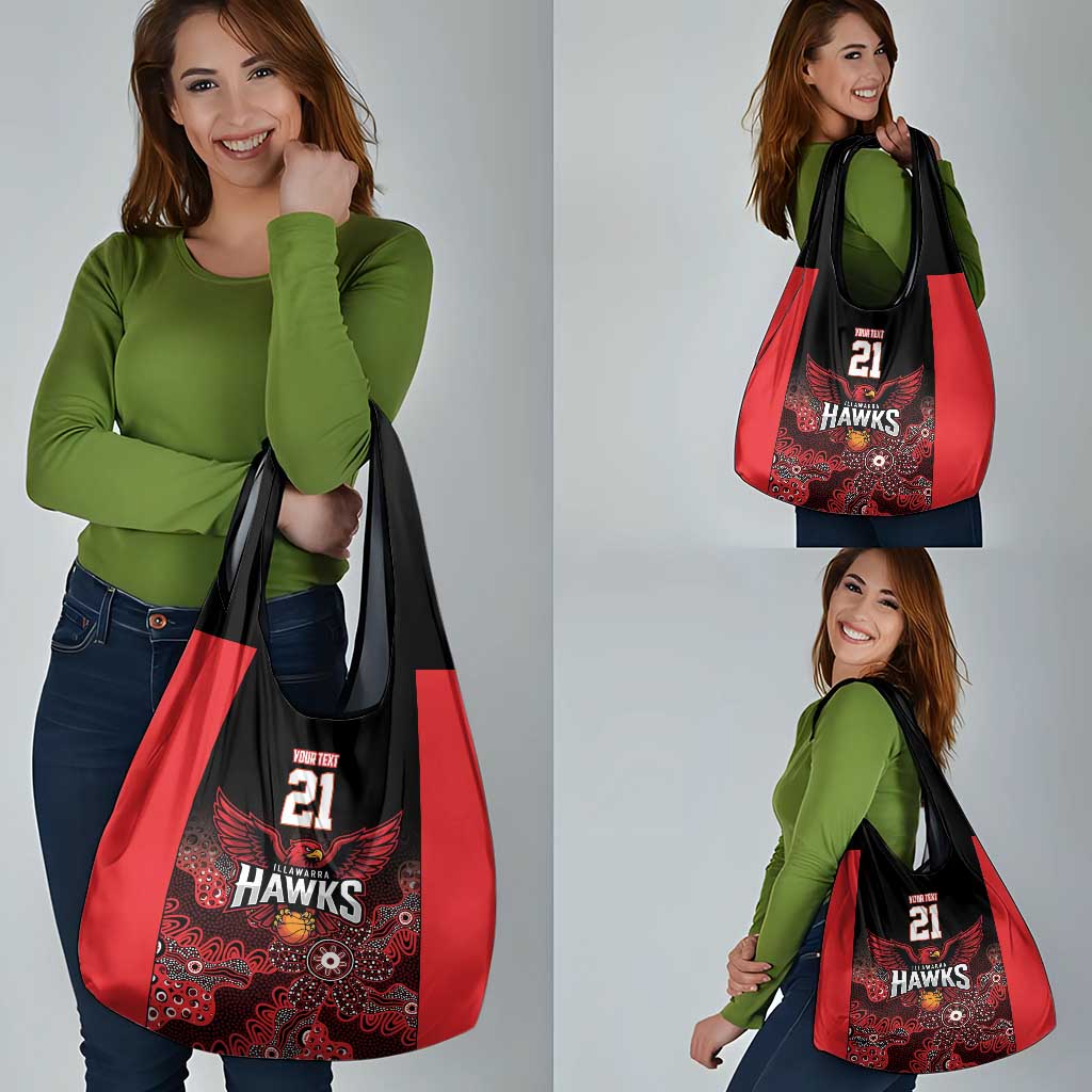 Basketball Custom Illawarra Grocery Bag Simple Australian Dot Art - Aussie Hoodie