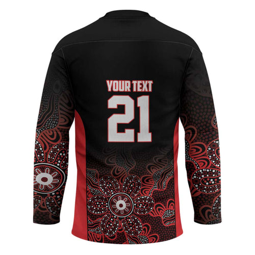 Basketball Custom Illawarra Hockey Jersey Simple Australian Dot Art - Aussie Hoodie