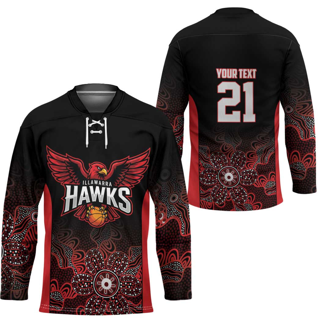 Basketball Custom Illawarra Hockey Jersey Simple Australian Dot Art - Aussie Hoodie