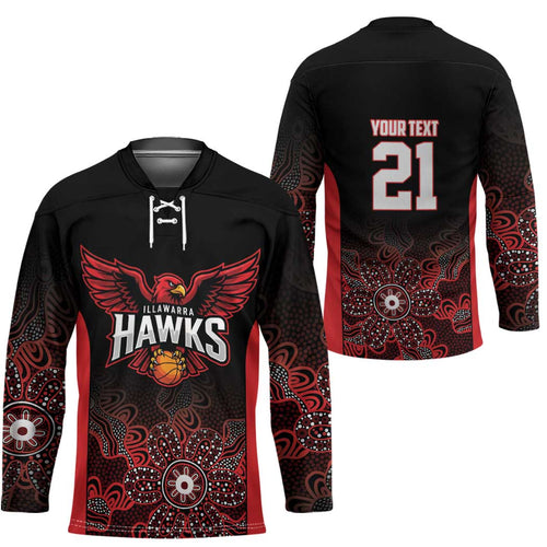 Basketball Custom Illawarra Hockey Jersey Simple Australian Dot Art - Aussie Hoodie