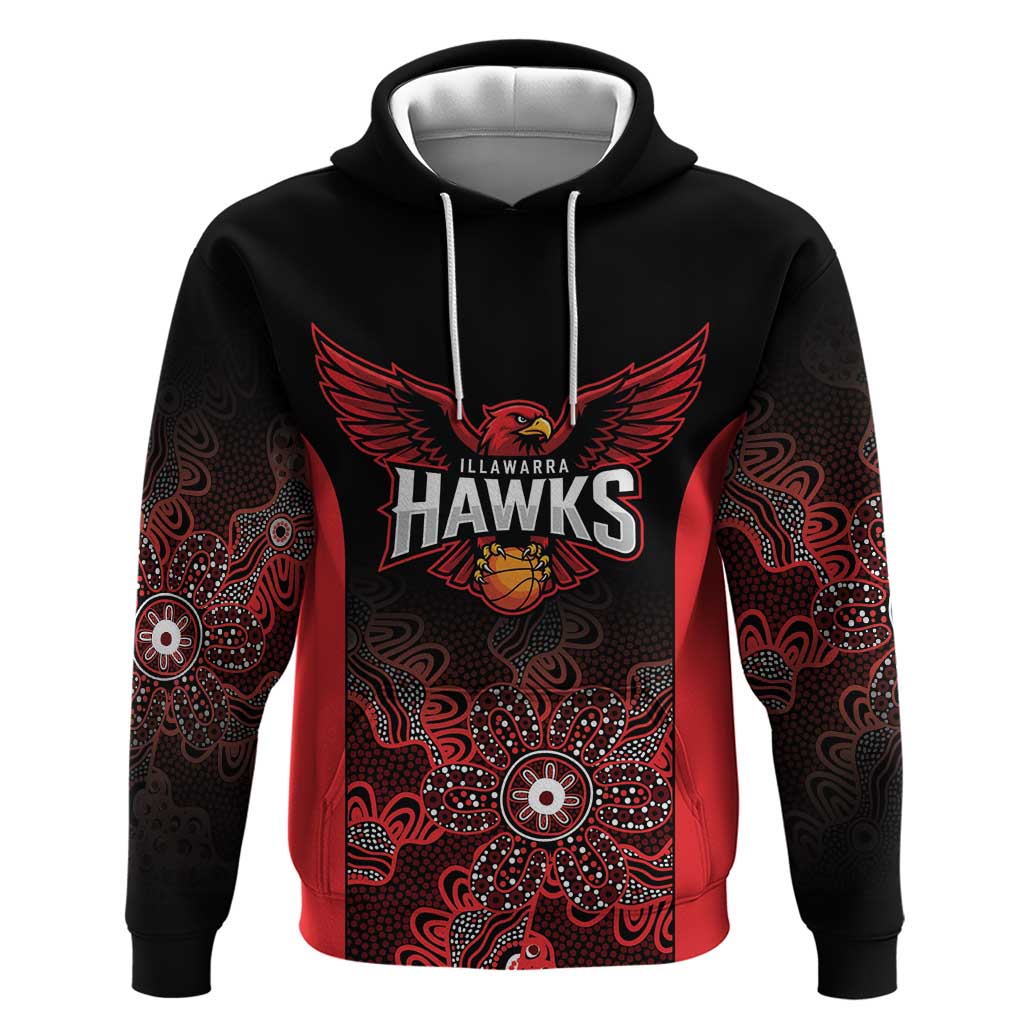 Basketball Custom Illawarra Hoodie Simple Australian Dot Art - Aussie Hoodie