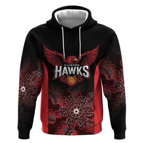 Basketball Custom Illawarra Hoodie Simple Australian Dot Art - Aussie Hoodie