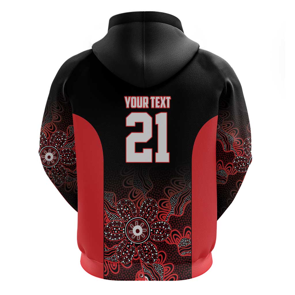 Basketball Custom Illawarra Hoodie Simple Australian Dot Art - Aussie Hoodie