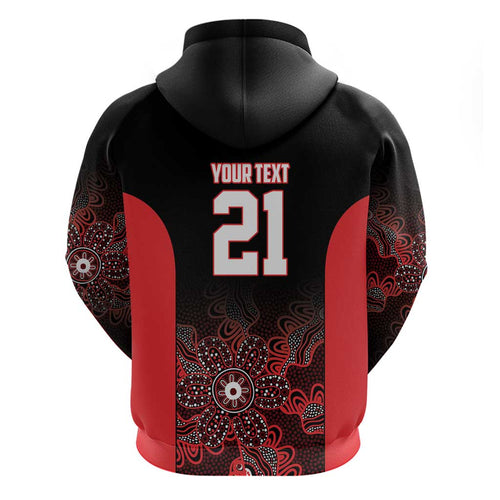 Basketball Custom Illawarra Hoodie Simple Australian Dot Art - Aussie Hoodie