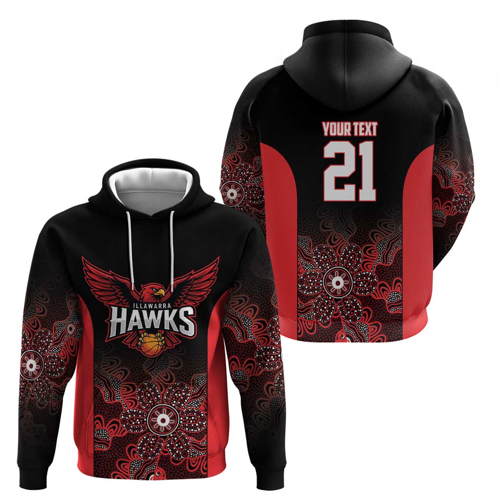 Basketball Custom Illawarra Hoodie Simple Australian Dot Art - Aussie Hoodie