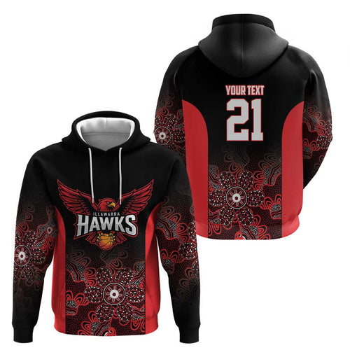 Basketball Custom Illawarra Hoodie Simple Australian Dot Art - Aussie Hoodie