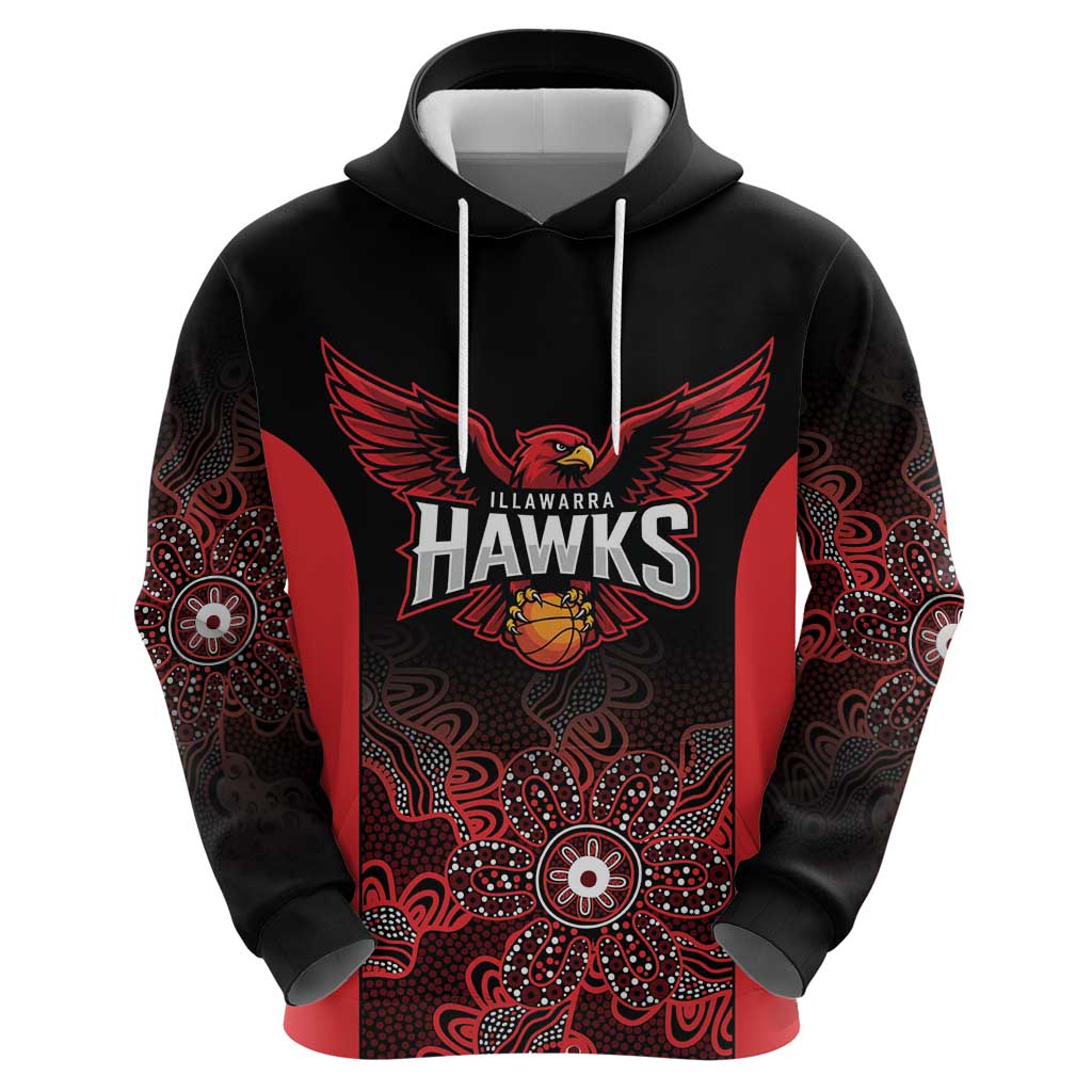 Basketball Custom Illawarra Hoodie Simple Australian Dot Art - Aussie Hoodie