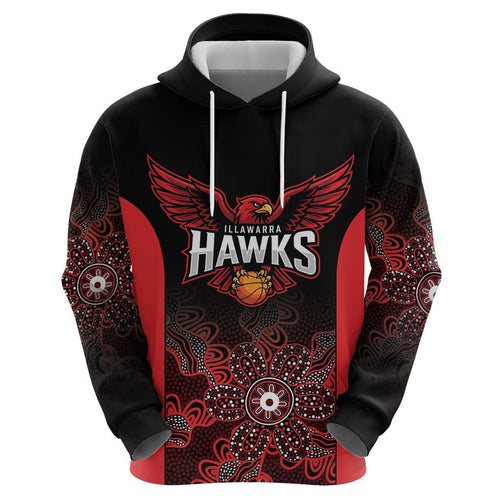Basketball Custom Illawarra Hoodie Simple Australian Dot Art - Aussie Hoodie