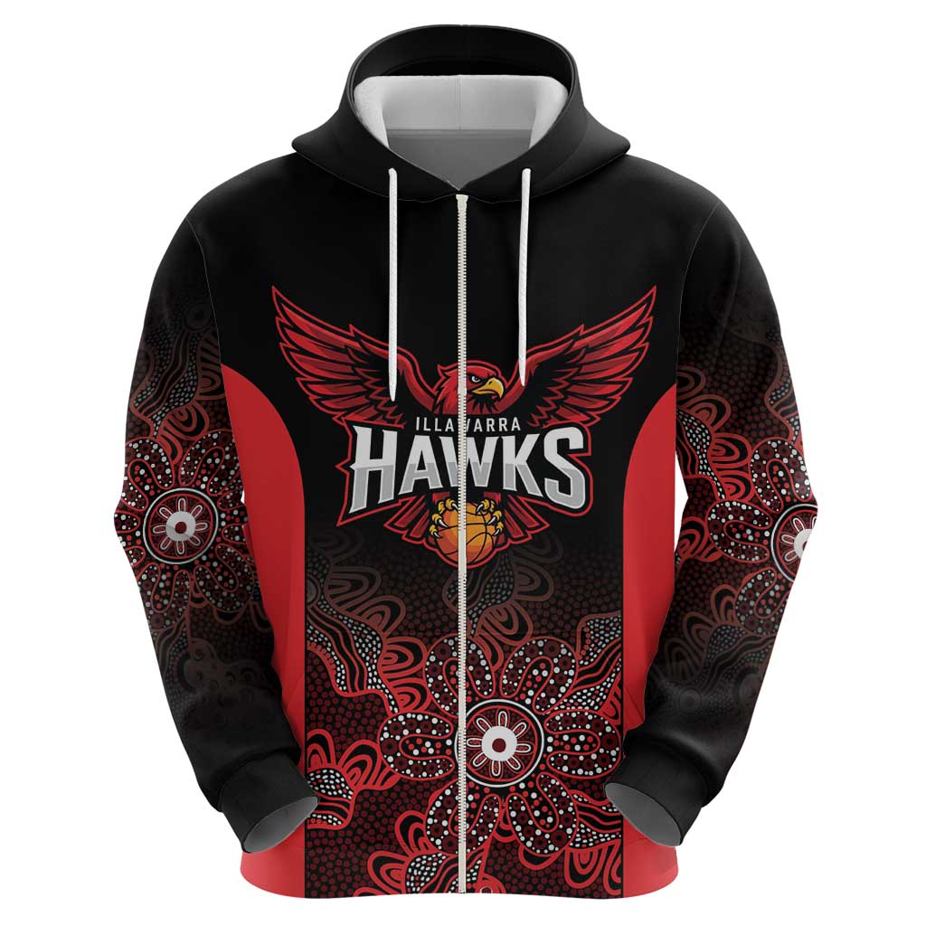 Basketball Custom Illawarra Hoodie Simple Australian Dot Art - Aussie Hoodie