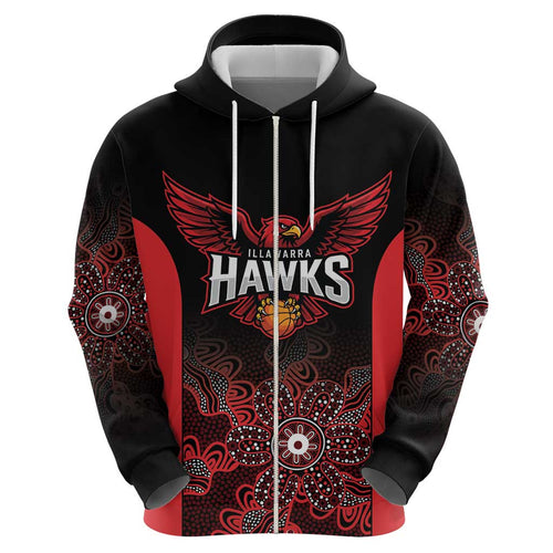 Basketball Custom Illawarra Hoodie Simple Australian Dot Art - Aussie Hoodie