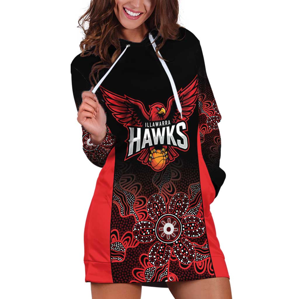 Basketball Custom Illawarra Hoodie Dress Simple Australian Dot Art - Aussie Hoodie