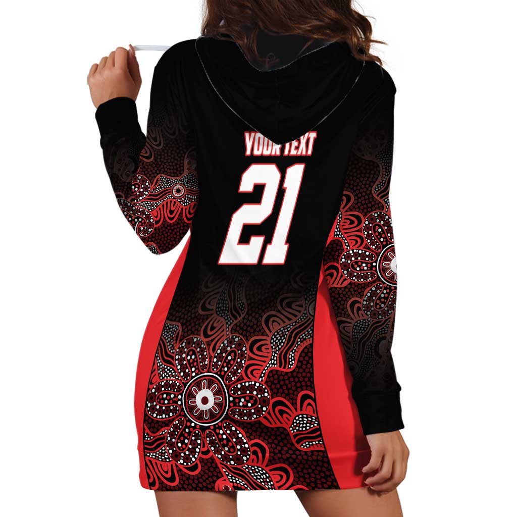 Basketball Custom Illawarra Hoodie Dress Simple Australian Dot Art - Aussie Hoodie