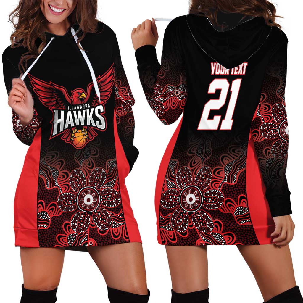 Basketball Custom Illawarra Hoodie Dress Simple Australian Dot Art - Aussie Hoodie