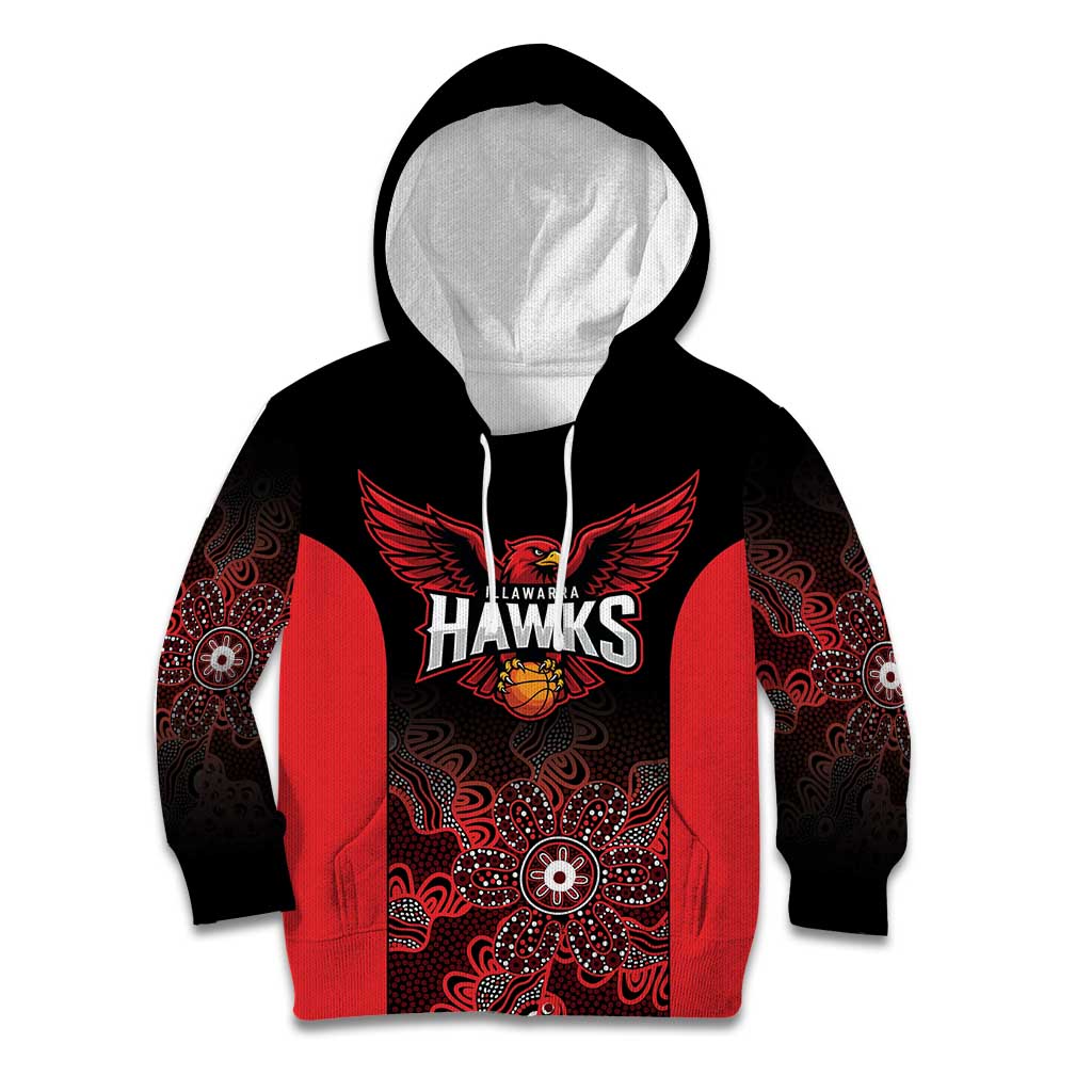 Basketball Custom Illawarra Kid Hoodie Simple Australian Dot Art - Aussie Hoodie
