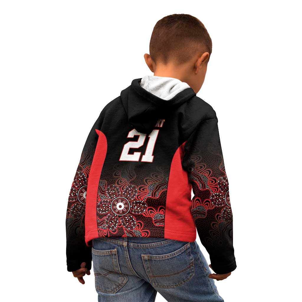 Basketball Custom Illawarra Kid Hoodie Simple Australian Dot Art - Aussie Hoodie