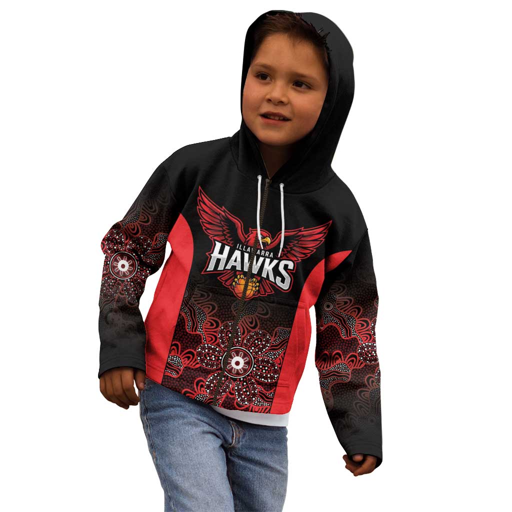 Basketball Custom Illawarra Kid Hoodie Simple Australian Dot Art - Aussie Hoodie