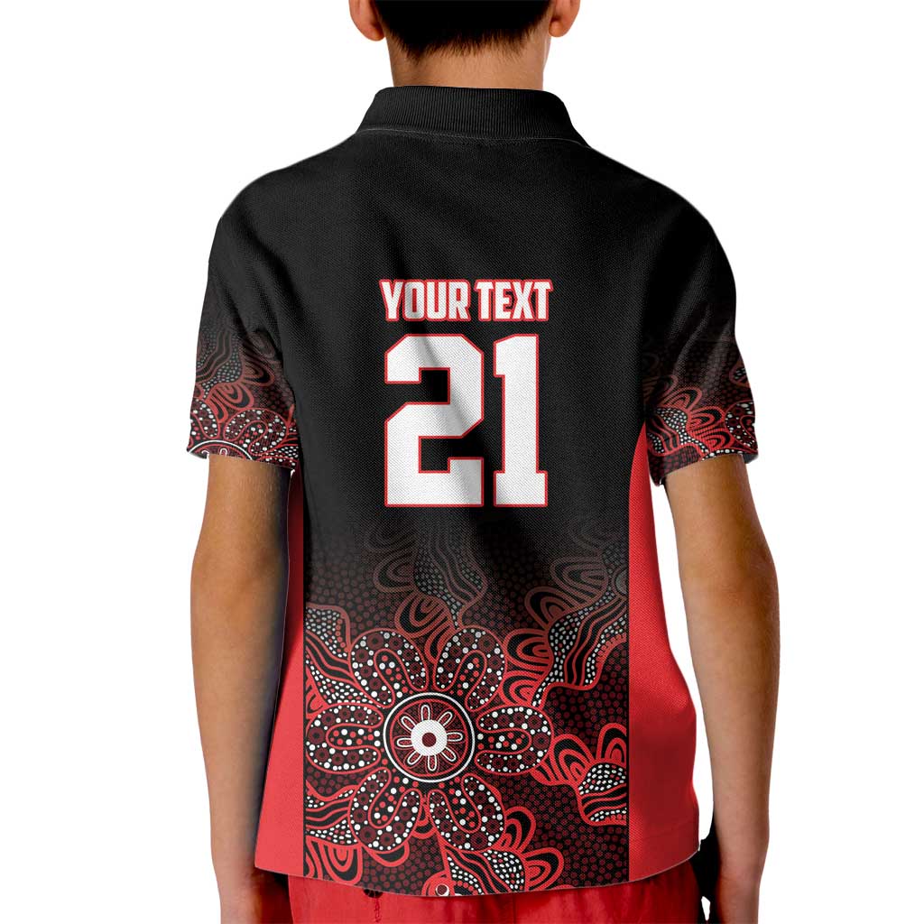 Basketball Custom Illawarra Kid Polo Shirt Simple Australian Dot Art - Aussie Hoodie