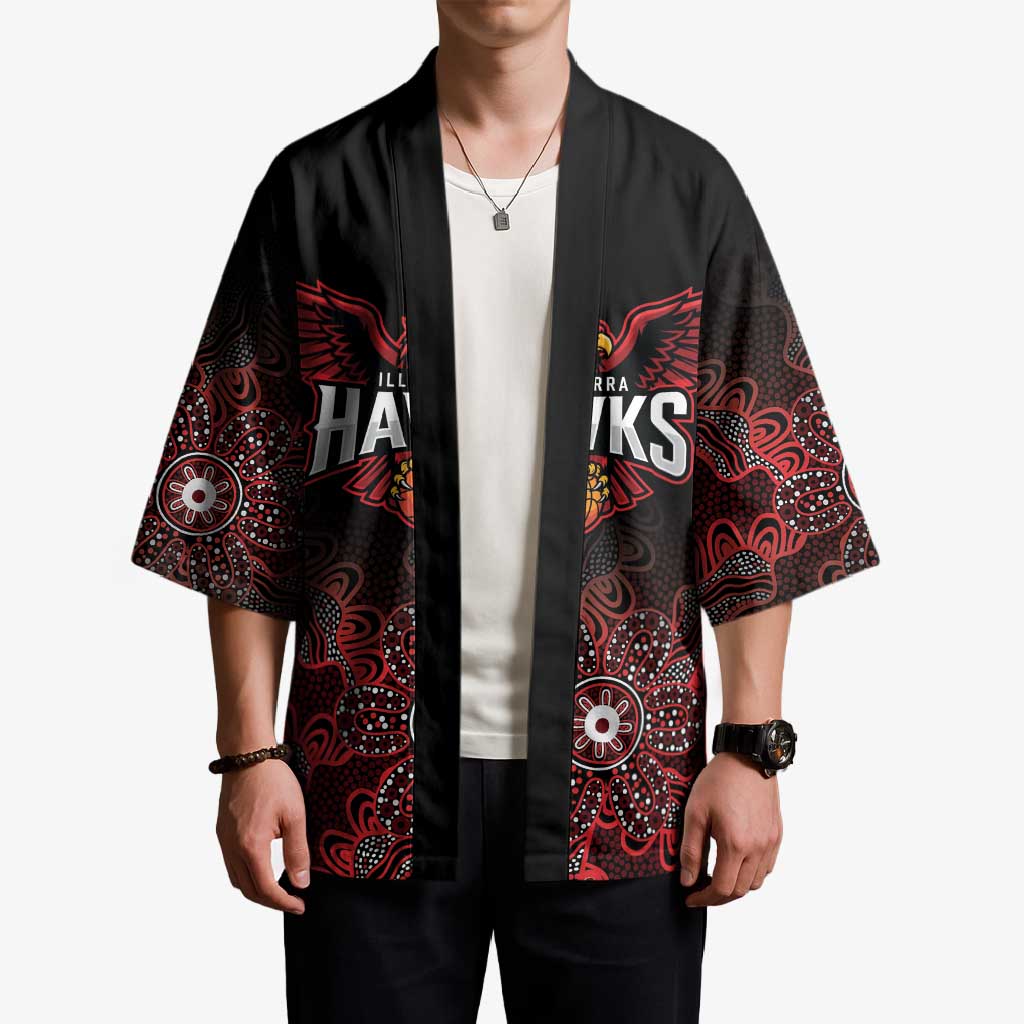 Basketball Custom Illawarra Kimono Simple Australian Dot Art - Aussie Hoodie