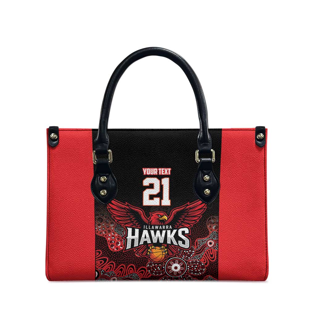 Basketball Custom Illawarra Leather Bag Simple Australian Dot Art - Aussie Hoodie