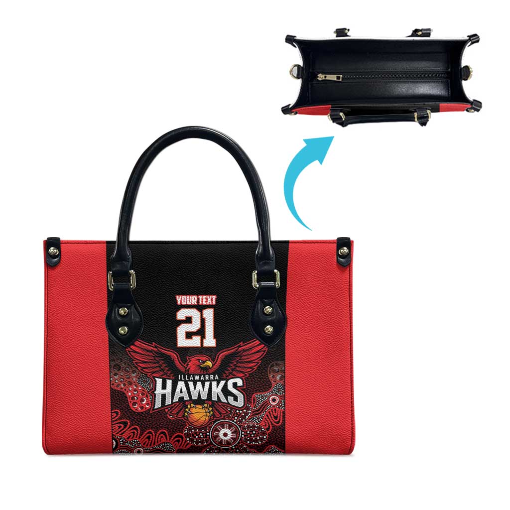 Basketball Custom Illawarra Leather Bag Simple Australian Dot Art - Aussie Hoodie