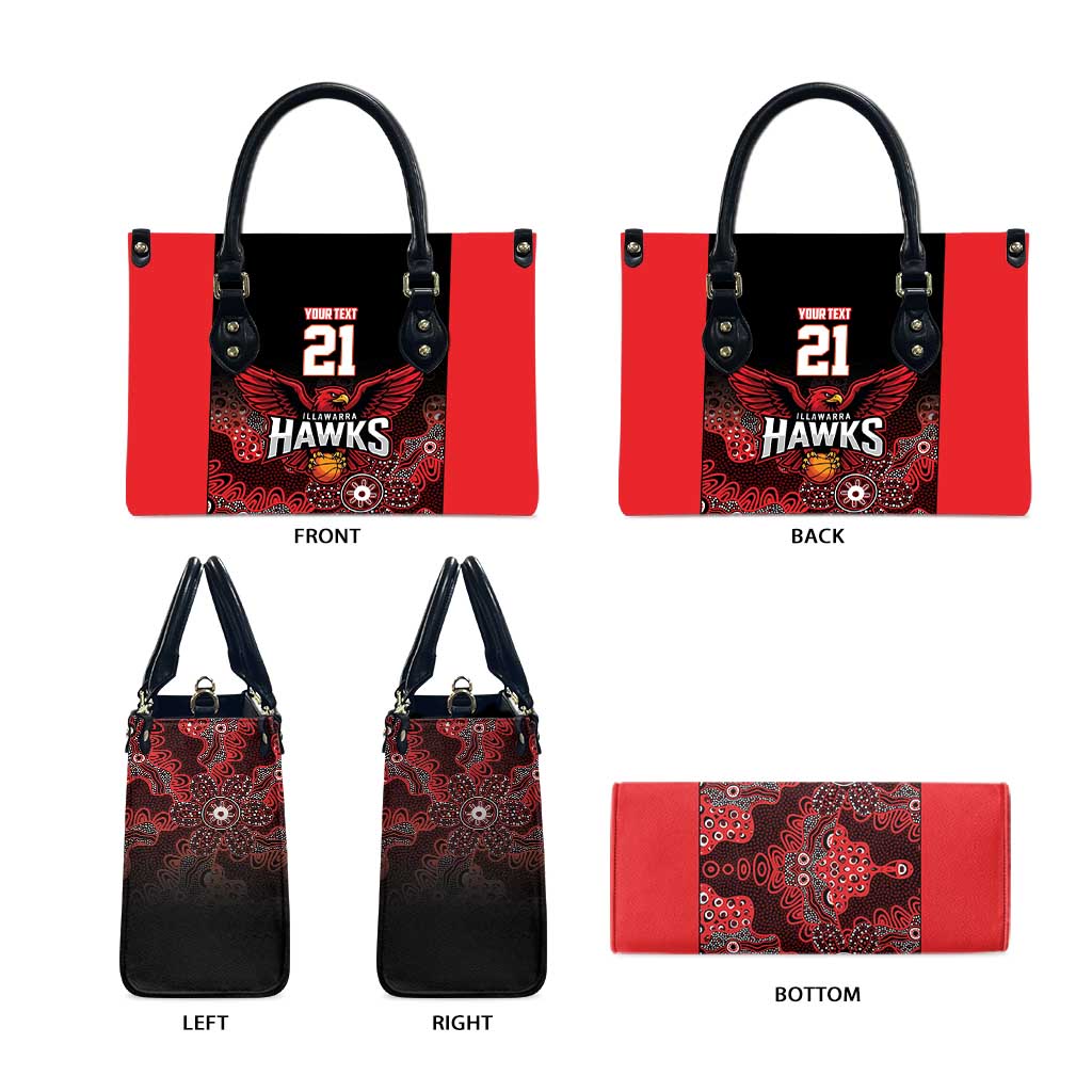 Basketball Custom Illawarra Leather Bag Simple Australian Dot Art - Aussie Hoodie