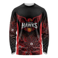 Basketball Custom Illawarra Long Sleeve Shirt Simple Australian Dot Art - Aussie Hoodie