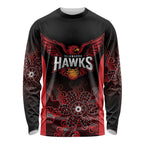 Basketball Custom Illawarra Long Sleeve Shirt Simple Australian Dot Art - Aussie Hoodie