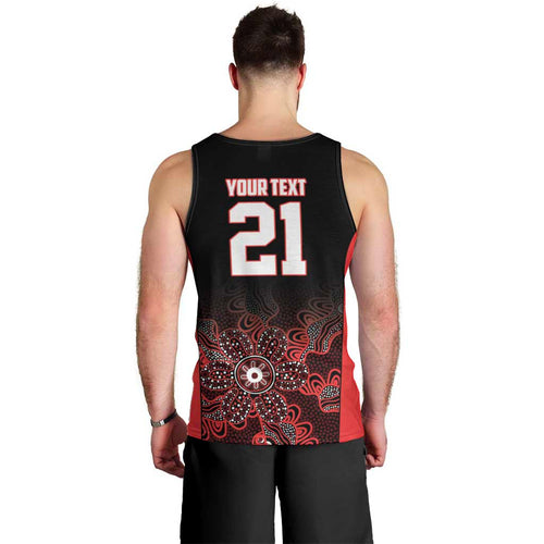 Basketball Custom Illawarra Men Tank Top Simple Australian Dot Art - Aussie Hoodie