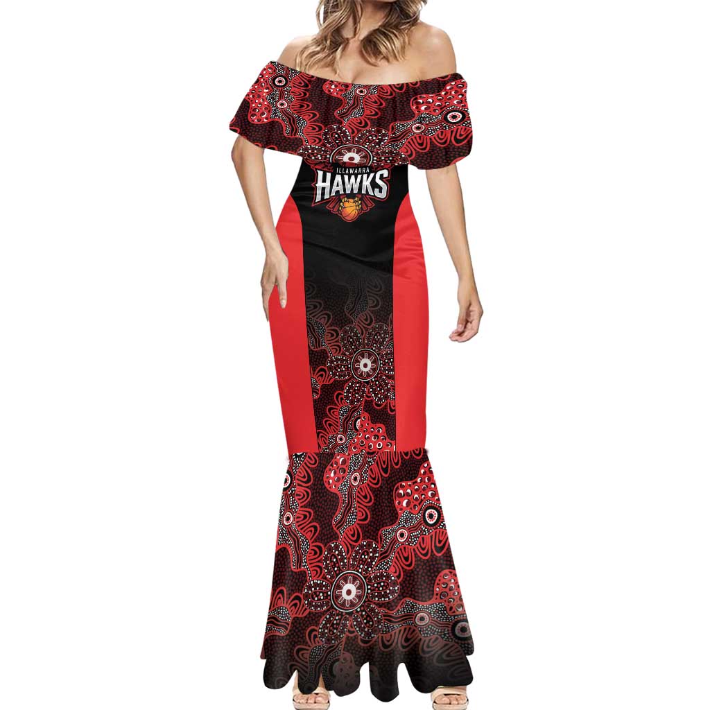 Basketball Custom Illawarra Mermaid Dress Simple Australian Dot Art - Aussie Hoodie