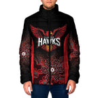 Basketball Custom Illawarra Padded Jacket Simple Australian Dot Art - Aussie Hoodie