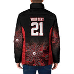 Basketball Custom Illawarra Padded Jacket Simple Australian Dot Art - Aussie Hoodie