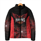 Basketball Custom Illawarra Padded Jacket Simple Australian Dot Art - Aussie Hoodie