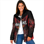Basketball Custom Illawarra Padded Jacket Simple Australian Dot Art - Aussie Hoodie